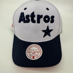 Mitchell‎ Ness Houston Astros MLB Pro Snapback Cap OSFA White Navy Blue